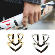 3pc Gold Sliver Arrow Shape Knuckle Rings Set punk cuff finger ring set gift for women girl EF8
