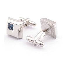 4 Color shirt cufflinks for men's cuff buttons blue Crystal cuff links  EF8
