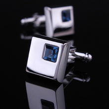 4 Color shirt cufflinks for men's cuff buttons blue Crystal cuff links  EF8