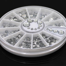 4 Size Nail Art 3D Crystal Transparent Diamante Rhinestone Crystal Nail Art Decal Tips Glitters Stickers Nail Art Decoration EF8