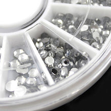 4 Size Nail Art 3D Crystal Transparent Diamante Rhinestone Crystal Nail Art Decal Tips Glitters Stickers Nail Art Decoration EF8