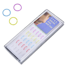 40pcs box Neon Color Surgical Stainless Steel Fake Piercing Hoop Nose Ring EF8
