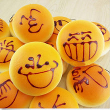 4CM Cute Smiley Face Bread Squishy Key Ring Charm Mobile Phone Strap Phone Charm Bag Pendant EF8