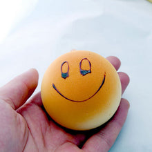4CM Cute Smiley Face Bread Squishy Key Ring Charm Mobile Phone Strap Phone Charm Bag Pendant EF8