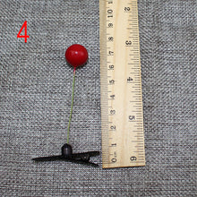 4Pcs Novelty grass clips popular headwear clasp antenna hairpins 4*6cm hair pin bean sprout headwear EF8