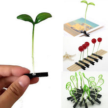 4Pcs Novelty grass clips popular headwear clasp antenna hairpins 4*6cm hair pin bean sprout headwear EF8