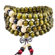 5 Colors 6mm 108 Prayer Bead Mala Multi-layer Bracelet Women Men S alwood Buddhist Buddha Meditation Bracelets EF8