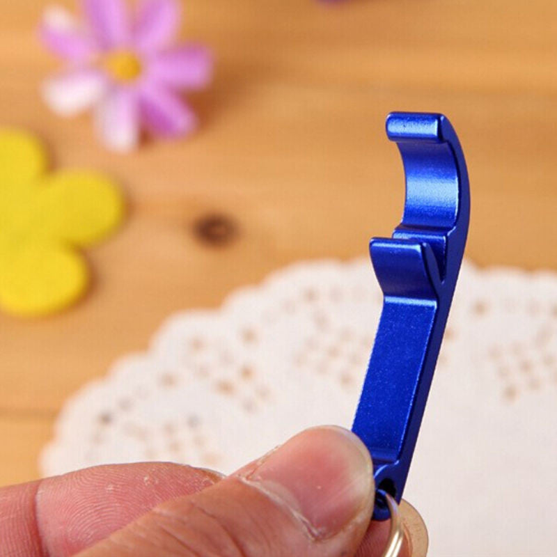 5Pcs 6cm Pocket Key Chain Beer Bottle Opener Claw Bar Small Beverage Keychain Ring R om Color EF8