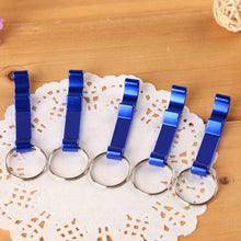 5Pcs 6cm Pocket Key Chain Beer Bottle Opener Claw Bar Small Beverage Keychain Ring R om Color EF8