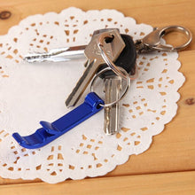 5Pcs 6cm Pocket Key Chain Beer Bottle Opener Claw Bar Small Beverage Keychain Ring R om Color EF8