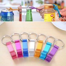 5Pcs 6cm Pocket Key Chain Beer Bottle Opener Claw Bar Small Beverage Keychain Ring R om Color EF8