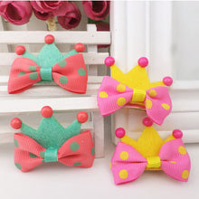 5Pcs Kid Girl Baby Princess Barrette Ribbon Crown Molding Hairpin Hair Clips EF8