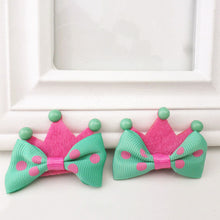 5Pcs Kid Girl Baby Princess Barrette Ribbon Crown Molding Hairpin Hair Clips EF8