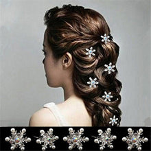 5Pcs Wedding Bridal Pearl Hair Pins Crystal Hair Stick Woman Pearl Flower Hair Clips Hair Jewelry Accessories EF8