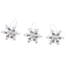 5Pcs Wedding Bridal Pearl Hair Pins Crystal Hair Stick Woman Pearl Flower Hair Clips Hair Jewelry Accessories EF8
