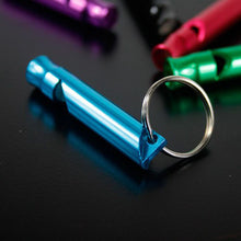 5pc Mix Aluminum Emergency Survival Interior Design Whistle Keychain For Camping Hiking Outdoor Sport Bicycle Cycling Gift EF8