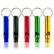 5pc Mix Aluminum Emergency Survival Interior Design Whistle Keychain For Camping Hiking Outdoor Sport Bicycle Cycling Gift EF8