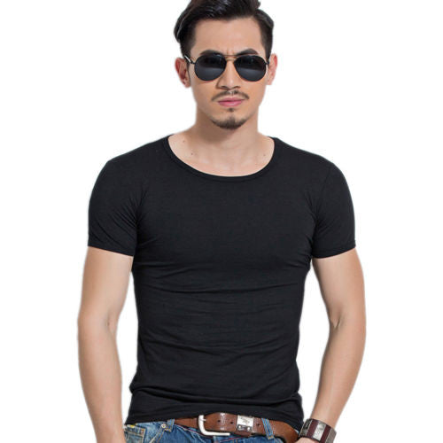 6 Colors Mens T Shirt Slim Fit O Neck T-shirt Men Short Sleeve Shirt Casual tshirt Tee Tops Mens Short Shirt EF8