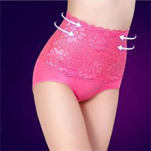 6 Colors Sexy Lace Flower Panties Women Underwear High Waist Body Shaper Hip Women Panties Intimates Briefs EF8