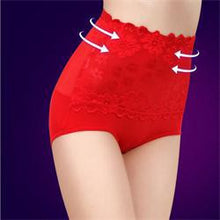 6 Colors Sexy Lace Flower Panties Women Underwear High Waist Body Shaper Hip Women Panties Intimates Briefs EF8
