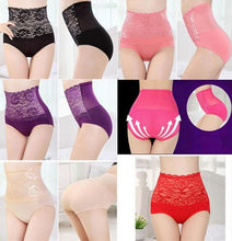 6 Colors Sexy Lace Flower Panties Women Underwear High Waist Body Shaper Hip Women Panties Intimates Briefs EF8