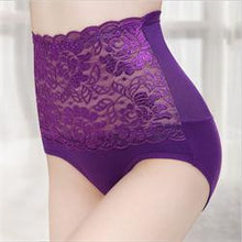 6 Colors Sexy Lace Flower Panties Women Underwear High Waist Body Shaper Hip Women Panties Intimates Briefs EF8