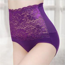 6 Colors Sexy Lace Flower Panties Women Underwear High Waist Body Shaper Hip Women Panties Intimates Briefs EF8