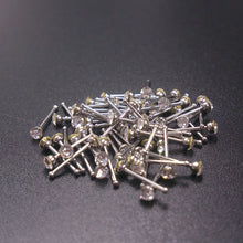 60Pcs Crystal Rhinestone Nose Piercing Bone Stud Stainless Surgical Steel Body Piercing Jewelry EF8