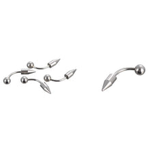 66Pcs Multi-type Stainless Steel Curved Eyebrow Nose Lip Earrings Nipple Piercings Punk Body Piercing  EF8