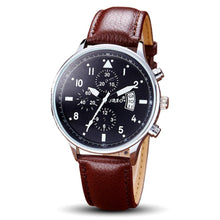 8 Styles Top Watches Men Business Auto Date Calendar Quartz Movement Leather Strap Wristwatches Relogio Masculino EF8