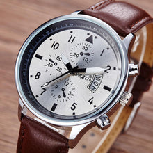 8 Styles Top Watches Men Business Auto Date Calendar Quartz Movement Leather Strap Wristwatches Relogio Masculino EF8