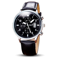 8 Styles Top Watches Men Business Auto Date Calendar Quartz Movement Leather Strap Wristwatches Relogio Masculino EF8