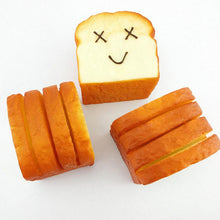 8 cm*8 cm*6 5 cm Bread Jumbo Toast Squishy Expression Card Cellphone Holder H  Pillow Toy Bag Hanger EF8