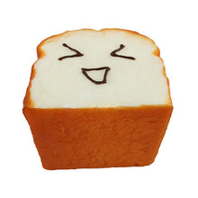 8 cm*8 cm*6 5 cm Bread Jumbo Toast Squishy Expression Card Cellphone Holder H  Pillow Toy Bag Hanger EF8