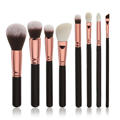 8pc Pro Toothbrush Shaped Eyebrow Foundation Power Face Eyeliner Lip Oval Cream Puff Brushes Makeup Beauty Tools EF8