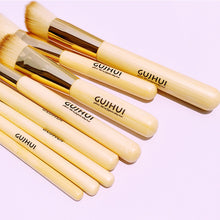 8pc Professional Makeup Brushes Set Bamboo Superior Soft Cosmetic Eyeshadow Foundation Concealer Make up Brush Set Jimashop EF8