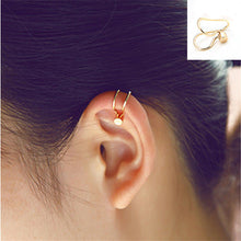9 Patterns U Shaped Ear Cuff Silver Gold Plated Pearl Rhinestone Clip Earrings Fine Jewelry Delicate EF8