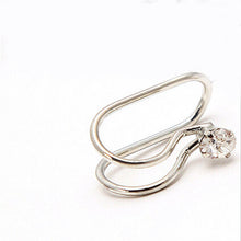 9 Patterns U Shaped Ear Cuff Silver Gold Plated Pearl Rhinestone Clip Earrings Fine Jewelry Delicate EF8