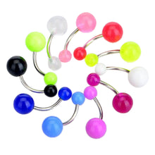 90Pcs Mixed Acrylic Stainless Steel Tragus Bar Lip Button Navel Rings Body Piercing Jewelry EF8
