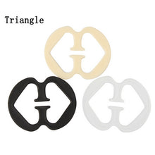 9Pcs Silicone bra Click Bra Clip Buckles Shadow-Shaped Wedding Bra Straps Conceal Clear cleavage Bra extender Holders EF8