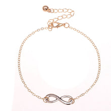 Alloy 8 Shape Design Foot Feet Ankle Chain Anklet Women Girl Charm Jewelry  EF8
