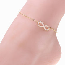 Alloy 8 Shape Design Foot Feet Ankle Chain Anklet Women Girl Charm Jewelry  EF8