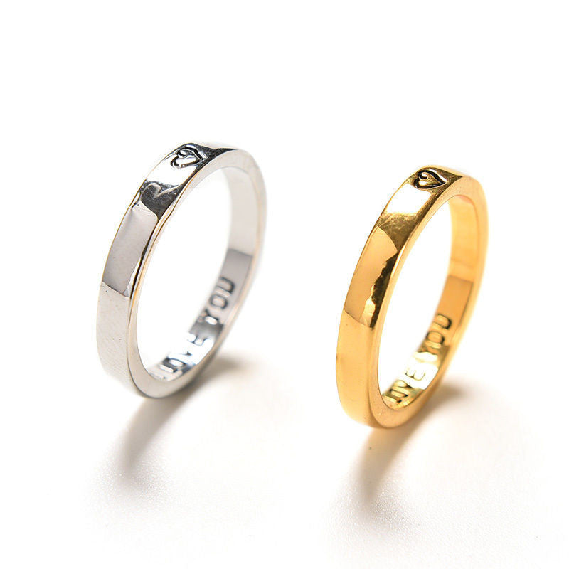 Alloy Couples Rings for Men Women Wedding B s Engagement Anniversary Lovers his   hers promise Valentines Gift 2 PCS EF8