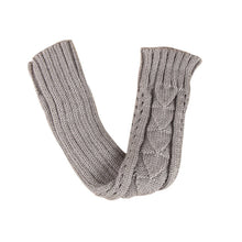 Amazig Long Mitten Gloves Women Knitted Arm Fingerless Gloves Solid Color FunS29 EF8