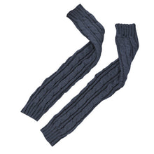 Fashion Women Girl Fingless Knit Long Gloves EF8