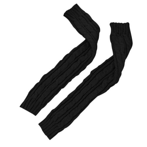 Fashion Women Girl Fingless Knit Long Gloves EF8