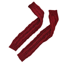 Fashion Women Girl Fingless Knit Long Gloves EF8