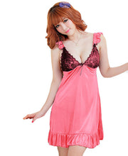 Women Ladies Sexy Lingerie Nightgown Babydoll Sleepwear Lace Pajamas Night Wear Strap Lace Nightdress EF8
