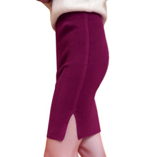 Ladies Mini Knitted Skirt OL Women Slim Fitted Over Knee High Waist Career Pencil Skirt EF8