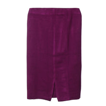 Ladies Mini Knitted Skirt OL Women Slim Fitted Over Knee High Waist Career Pencil Skirt EF8
